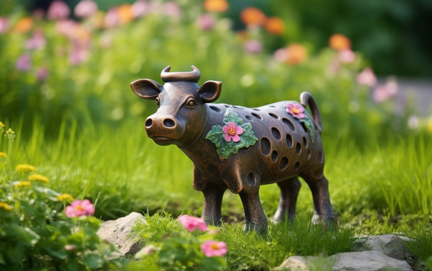 best cow garden statue