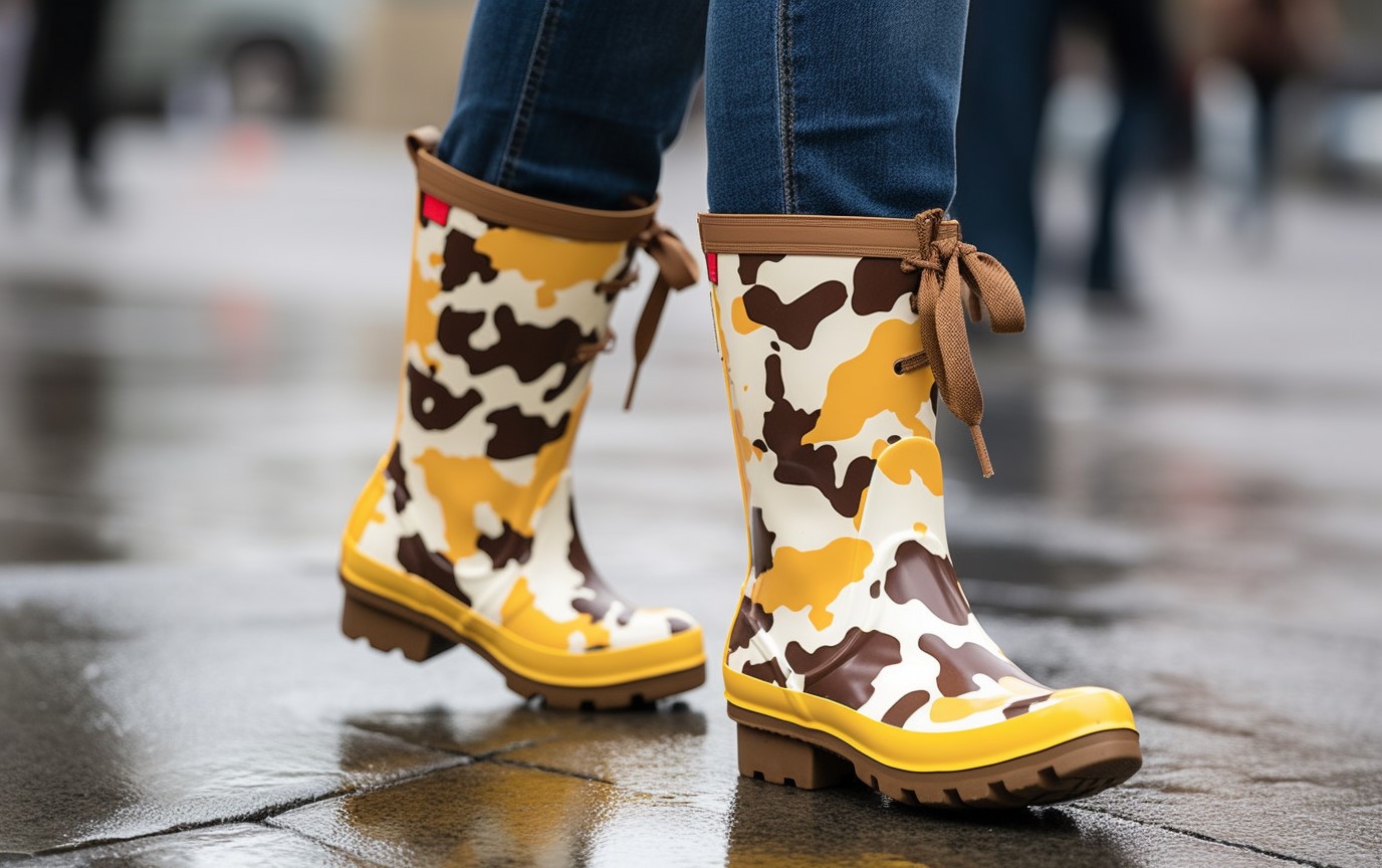 best cow print boots